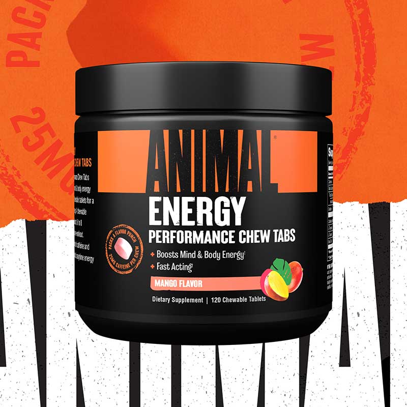 Animal Energy Performance Muscle Building Chews 120 Tabs