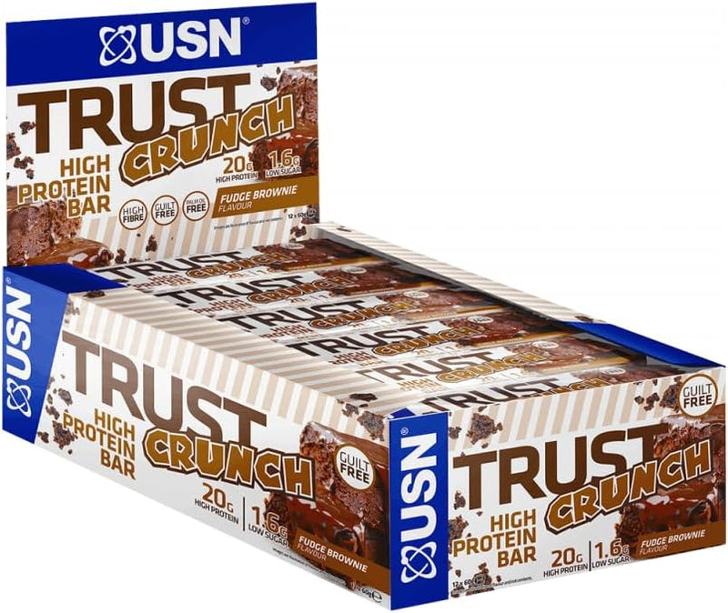 ألواح بروتين USN Trust Crunch 12 × 60 جم