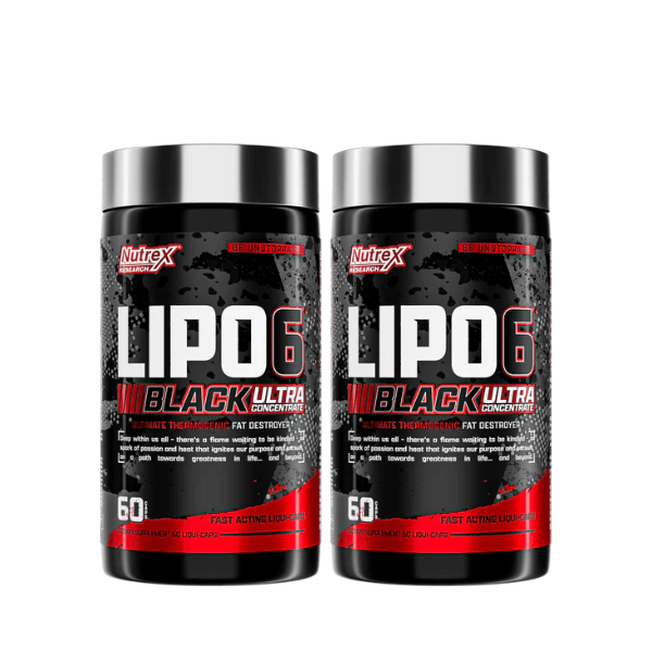 Lipo‑6 Black Ultra Concentrate – Twin Pack (2 × 60 Capsules)