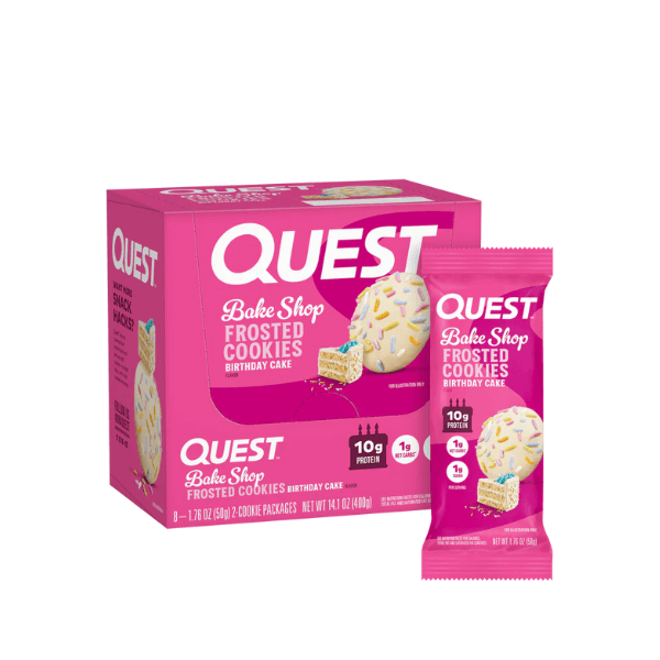 Quest Nutrition Bakeshop Frosted Cookie – 8 × 50 g