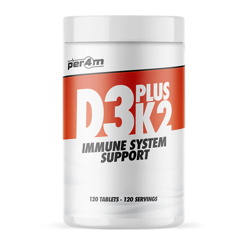 PER4M D3 PLUS K2 - الصحة والجهاز المناعي - 120 قرصًا 